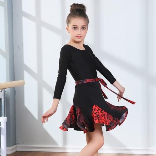 Kids latin dresses modern dance costumes for kids latin dress girl Clothes for dancing samba rumba salsa dance dresses fringe