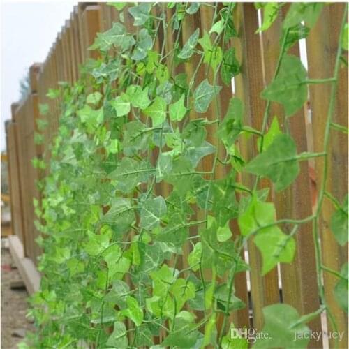 Artificial Silk Plastic Wall Hanging Plant Vine Flower Ivy Rattan Craft Ornament Supplies For Wedding Home Garden Decoration