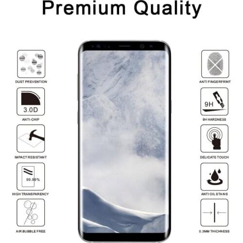 For Samsung Galaxy S10 Plus S10 Lite Glass Film 3D Curved Tempered Glass Screen Protector Film for Samsung S9 S8 Plus Note 9 8