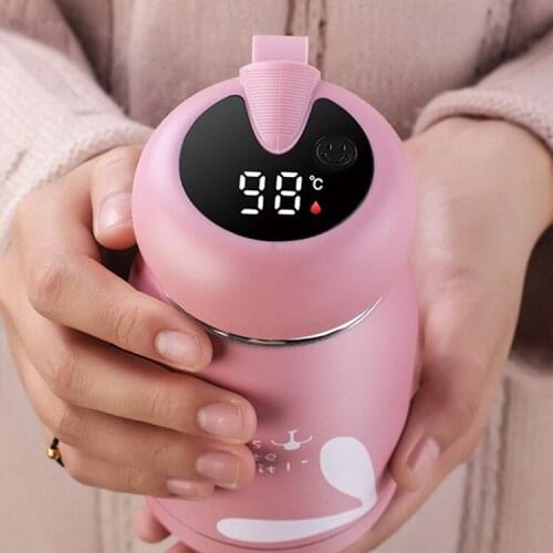 Rabbit Insulation Bottle-Stainless Steel Thermoses, Leak-proof Travel Coffee Mug with Smart LCD Touch Screen, Keep Hot Or Cold