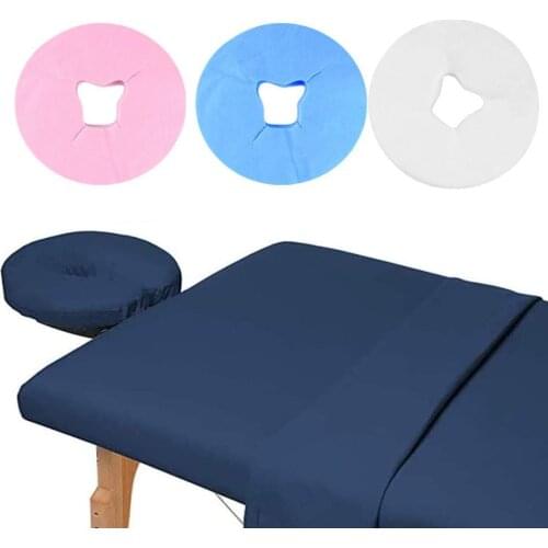 100Pcs Face Massage Pad SPA Beauty Salon Headrest Pad Disposable Non-Woven Fabric Sanitary Pillow Towel Cover Skin Care Tool