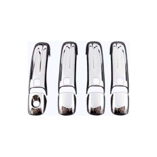 Door Handle Cover ABS Chrome Trim Exterior Decoration With Smart Keyless Hole FOR Audi Q7 2006-2015