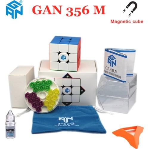 GAN cube GAN 356 M profissional Puzzle magnetic magic cube 3x3x3 Magnets toys GAN 3x3x3 speed cube Gan 356 cubo magico toy
