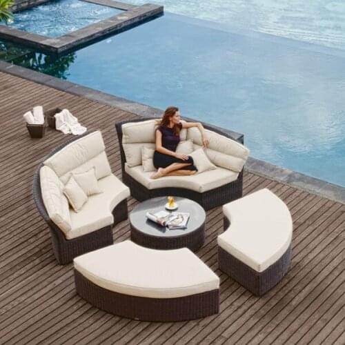 2017 hot sale New arrival luxury wicker used contemporary hotel patio furniture for sale