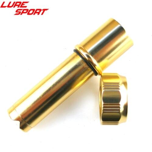LURESPORT 2PCS Aluminum Joint of Heavy Duty Trolling Aluminum handle Rod Building Component Repair boat rod DIY Accessory