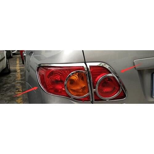 Car Labeling Lamp Cover Rear Light Bezel Part Of ABS Adjustment For Toyota corolla 2008 2009 2010 Car styling