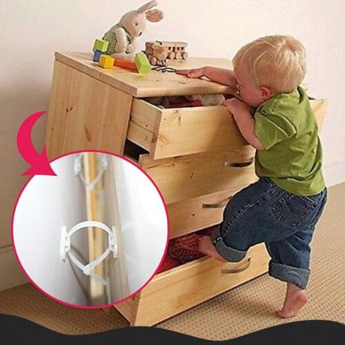 Baby Proofing Anti Tip Furniture Anchors Furniture Straps Cabinet Wall Anchors Protect Toddler Pet From Falling Furniture