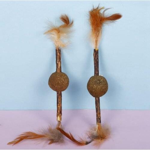 Natural Catnip Pet Cat Molar Toothpaste Stick Silvervine Stick With Catnip Ball Cat Snacks Sticks Pet Cleaning Teeth Supplies