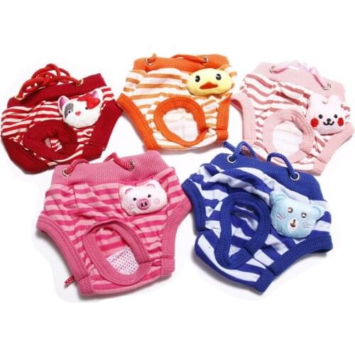 New Dog Physiological Pants Diaper Sanitary Washable Female Dog Shorts Panties Menstruation Underwear Briefs Jumpsuit