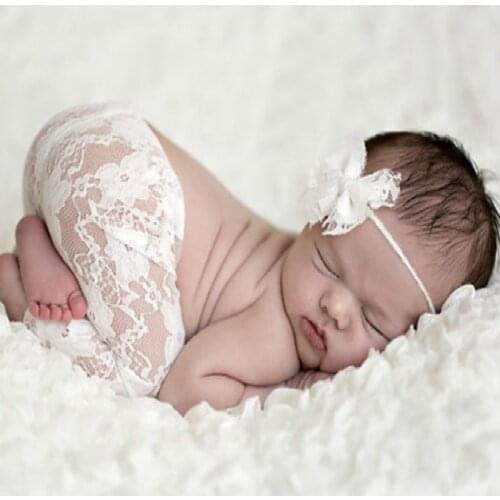 New Born Photography Props Embroidery Lace Baby Romper Jumpsuit Newborn Photo Shoot Accessories Silk Girl Costumes Infantil