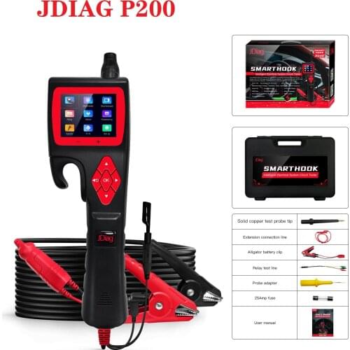 New Circuit Tester Probe SMARTHOOK Powerful Diagnose Vehicle Electrical System Circuit Problem P200 JDiag Smart Circuit Tester