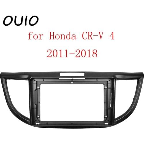 OUIO 10.1 inch car dashboard Double Din DVD frame decoration kit dashboard panel suitable for Honda CR-V 4 2011-2018 frame
