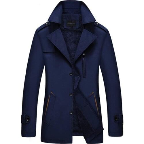 TangWindVisual Men's Long Trench Coats