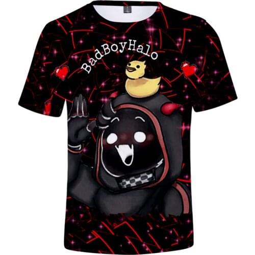 Badboyhalo 3D Print Spring Summer Preppy Style Men/Women Street Clothes T-shirt Innovationcasual Style