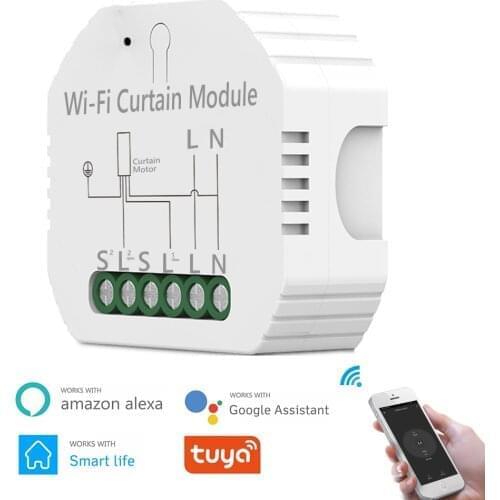 ETUUD WiFi Curtain Switch Module forRoller Shutter, Google Home, Alexa, APP Controller Tuya Smart Life Smart Home