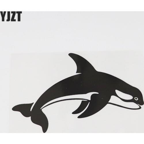 YJZT 15.5CM×9.5CM Personality Ocean Whale Decal Car Stickers Vinyl 13D-1155