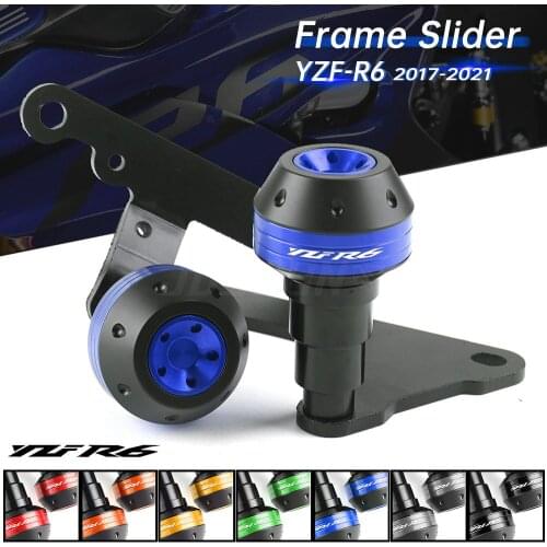 YZF R6 Frame Sliders Crash Pad Engine Guard Falling Protector For Yamaha YZF-R6 2017 2018 2019 2020 2021 YZFR6 Accessories Moto