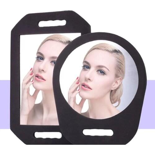 Professional Hair Salon Hairdressing Mirror With Foam Surrounding Black Mirror Household Makeup Mirror Beauty Mirror