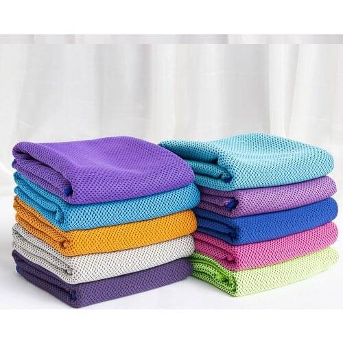 2pcs/pack Nylon Polyester Cold Sport Towel Cooling Towels For Head Neck Body Quick Dry GYM Yoga Towel Home Outdoor Sport Use