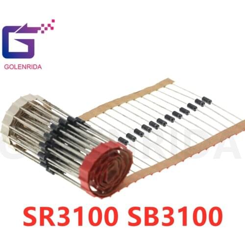 20PCS SR3100 SB3100 DO-41 Schottky Diode 3A 100V