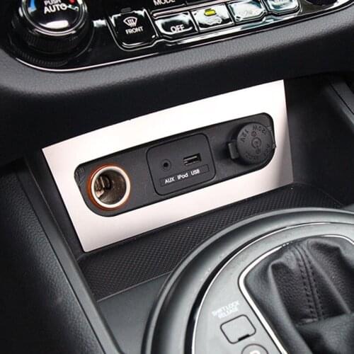Car Clgarette Lighter Panel Cover Decoration Sticker Fit for KIA Sportage R SL 2011 2012 2013 2014 2015 2016 2017 Accessories