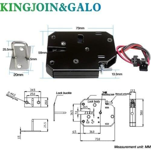 CE certification DC 12V Electric Control Latch Drawer Switch Lock Electromagnetic Lock
