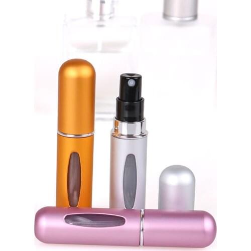 5ml Portable Mini Refillable Perfume Bottle With Spray Scent Pump Empty Cosmetic Containers Spray Atomizer Bottle For Travel