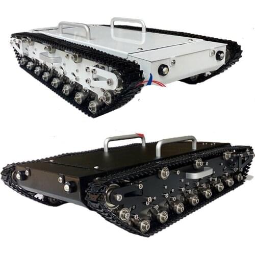 WT-500 Metal Tank Car Chassis With Metal Caterpillar Pedrail Big Size Large Load Large Obstacle Surmounting Robot Tracked Car