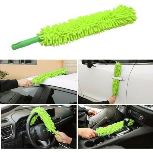 Flexible Extra Long Soft Microfiber Noodle Chenille Blue Car Wheel Wash Brush Microfiber Wheel Cleaner Car Wash Accessorie