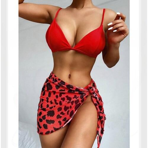 3 Piece Bikini Set Swimwear Sexy Swimsuit Bathing Suit Biquini Brasileiro Maillot De Bain Femme Monokini Tankini