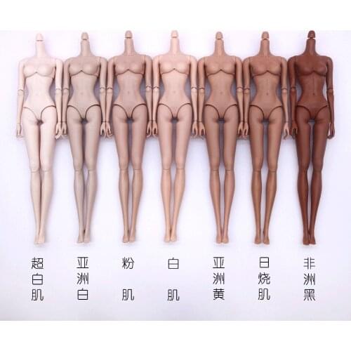 Hot 1/6 Limited Sale Super Model 12 Joints Movable Doll Replacement Body Chinese Original Body for White Beige FR/IT Doll Head