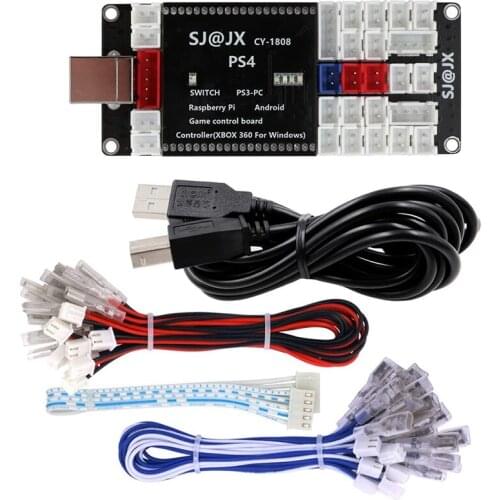 NEW-Arcade Game Controller Encoder Diy Code Board Kit for Pc/Ps/ 360/Switch/Raspberry Pi Android Game Control Board