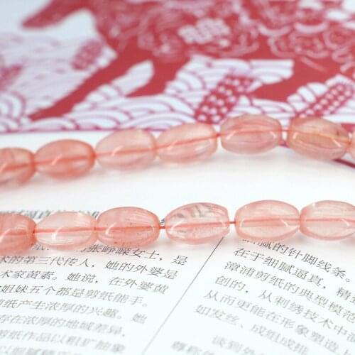 Olive shape 8x12mm Pink watermelon tourmaline loose beads 15inches fashion style DIY women jewelry making wholesale and retail