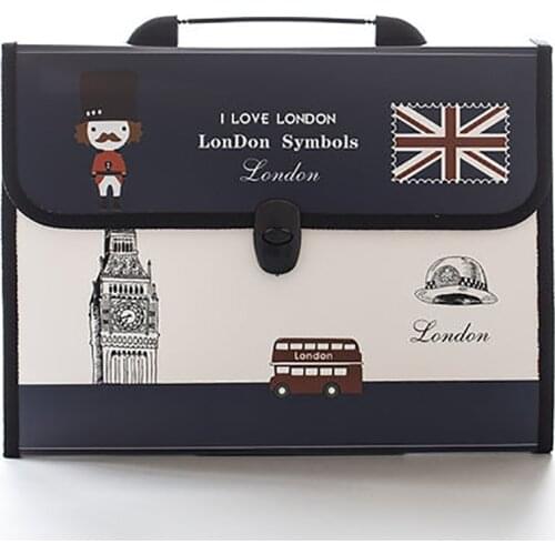 12/13 Layer A4 Expanding Bag Portable Paper Document Holder Case File Folder Storage Organization Novelty Large Capacity Bags