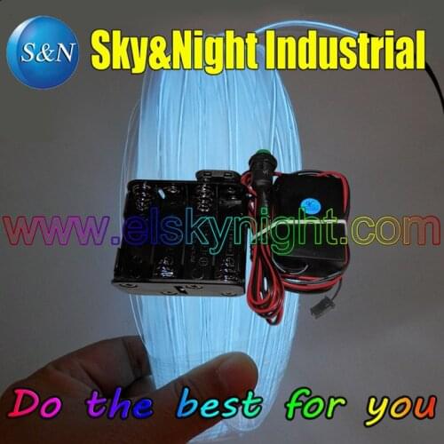 Event & Party Supplies Welt EL wire-White color 12M for sawing onto clothing easy use (Flashing)Night dress+Free shipping