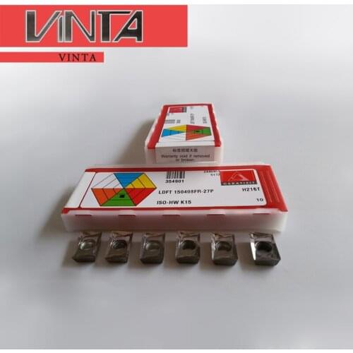 10pcs CNC Milling Cutter LDFT150408FR-27P H216T for PE04 Indexable Square Shoulder End Face Milling Cutter