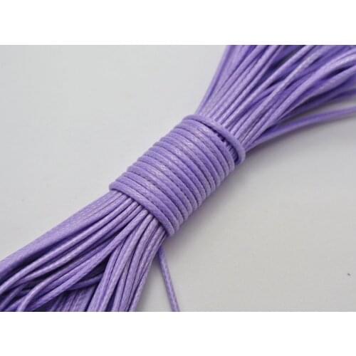 100 Yards Purple Korean Waxed Cord String Thread 1mm for Bracelet Necklace