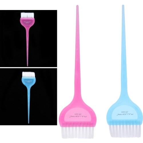 2Pcs Hairdressing Styling Brush Salon Comb Hair Color Brush Dye Tint Tool