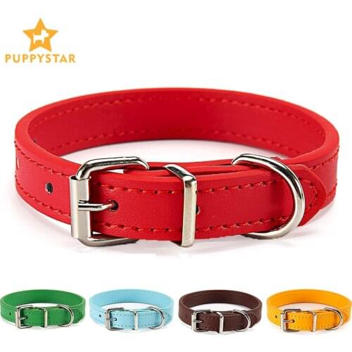 2020 New Adjustable Pet Leash Lead Supplies Cat Collar Safety Puppy Collar Chihuahua Solid Dog Collar For Cats Kitten Collars