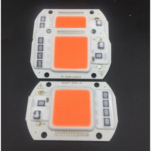 5pcs Hot sell AC220V 110V real full spectrum 380-840nm indoor instead sunlight actual Power20W 30W 50W DIY led grow light chip