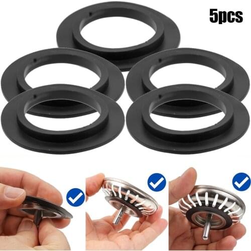 5pcs Rubber Seal Washer Gasket Strainer Washers Replaces For Franke Basket Strainer Plug For 78 79 80 82 83mm