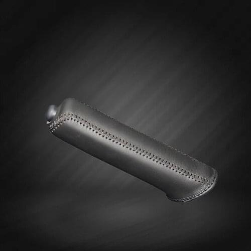 Car Hand Brake Covers Top Layer Leather Case for Toyota Vios Handbrake Grips Cover Auto Genuine Leather Handbrake