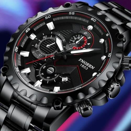 Top Brand Luxury Watch Men Stainless Steel Business Date Clock Waterproof Luminous Watches Mens Luxury Sport Quartz Wrist Watch