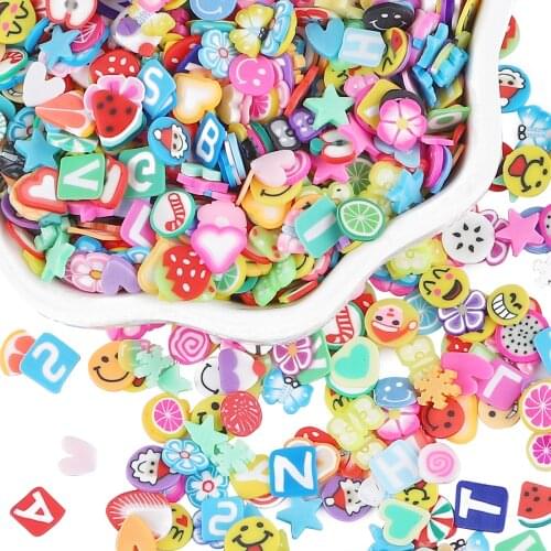 1000Pcs Polymer Clay Flower Crafts Flatback Scrapbooking For Embellishments Nail Stickers Art Decoration DIY Craft Supplies