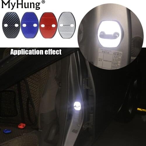 For Skoda Octavia A7 Fabia Superb Golf 6 Golf 7 Jetta MK6 5 Car Door Lock Cover For Volkswagen Tiguan Polo Passat B5 B6 B7 4pcs