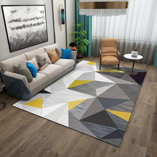 Nordic geometric floor mats, modern coffee table mats, childrens play mats, living room, household bathroom door mats, can be s