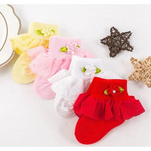 Bobora Newborn Socks 0-1Years Old Girl Princess Cotton Baby Socks