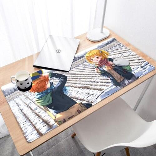 Sell Well Gaming Mousepad Non-slip Durable Rubber Large Size Mouse Pad Haikyuu PC Gaming Mouse Pad DIY Design 900x400mm Table