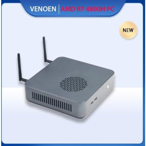 AMD Gaming Mini Ryzen PC 5 4600H R7 4800H 8Core WiFi 6 BT 5.1 HTPC Radeon Graphics Computer Mutil 4K Display Auto Power ON PXE