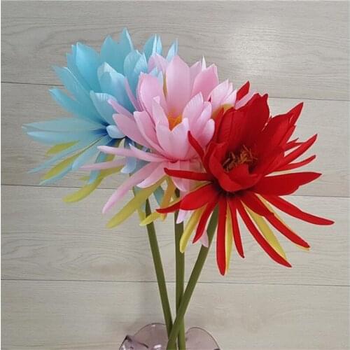 7Pcs Fake Single Stem Epiphyllum 18.9" Length Simulation Epiphyllum Oxypetalum for Wedding Home Decorative Artificial Flowers